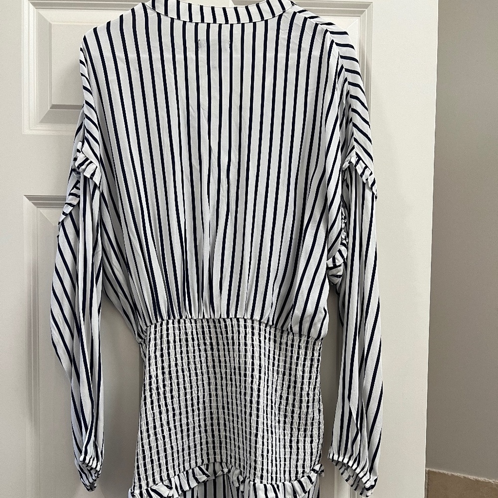 Blue and white summer dress - Picture 3 of 5